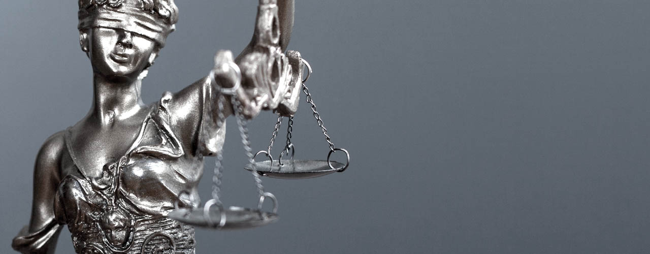 justice concept at courthouse